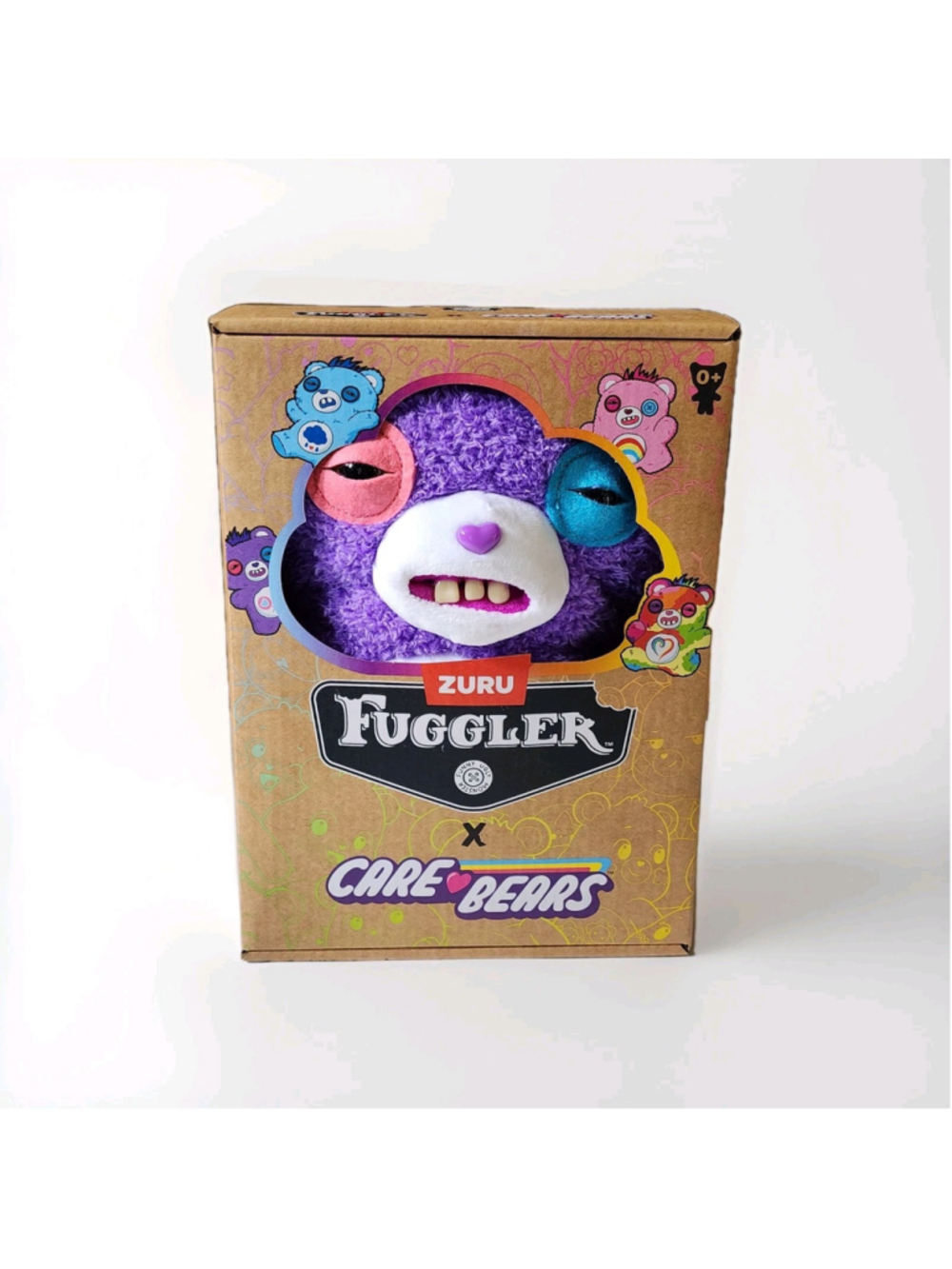 Zuru Fuggler x Care Bears Share Bear Purple 9" Plush Funny Ugly Monster NEW